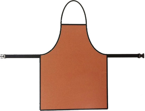 PG124 - TABLIER ISOLANT EN ÉLASTOMÈRE, COULEUR ORANGE, ÉPAISSEUR DE 1,2 MM, AJUSTABLE. SANGLE DE CEINTURE, TENSION DE FONCTIONNEMENT MAX. 1000VAC/1500VDC