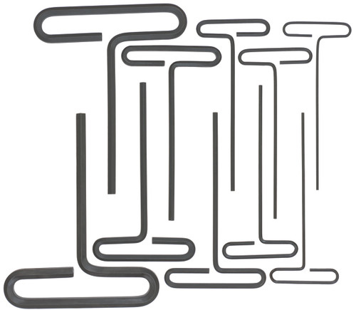 BONDHUS 10PC 6 » BOUCLE HEX T-HANDLE SET (3/32 - 3/8 »)
