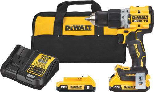 PG72 - 20V MAX* XR PREMIUM PREMIUM POUR PERCEUSE À PERCUSSION, 0-650/0-2000 RPM, DEL 3 MODES PIVOTÉS, (2) PIVOTES 20V MAX* XR 2,0AH PILES, (1) CHARGEUR