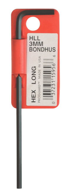 BONDHUS 3.5M LONG HEX L-WRENCH  W / TAB