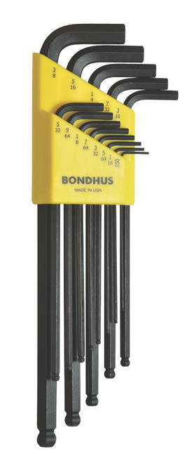 BONDHUS 13PC (.050 - 3/8) XL BPT L-WRENCH ENSEMBLE