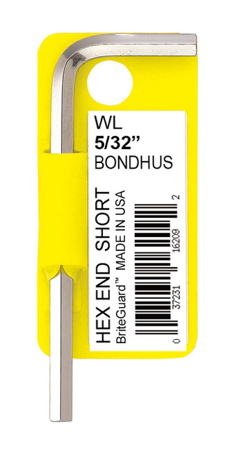 BONDHUS 1/2S BRITEGUARD™ HEX L-WRENCH  W / TAB
