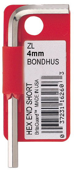 BONDHUS 3.5MS BRITEGUARD™ HEX L-WRENCH  W / TAB