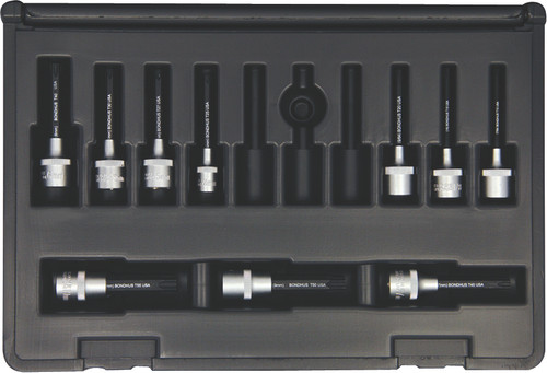 BONDHUS 10PC 2" STAR BIT & SOCKET SET (T10 - T55)