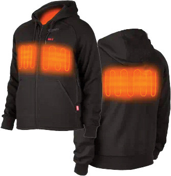 PG4 - (XL) BLACK HEATED HOODIE KIT WITH M12 CP2.0 BATTERY/BATTERY HOLDER/M12 CHARGER