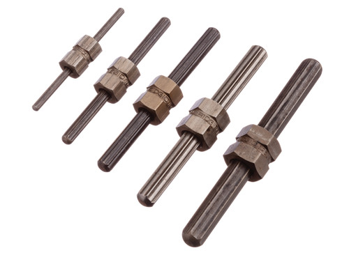 5-PC SCREW EXTRACTOR SET (MODEL NOS. 1, 2, 3, 4, 5) FOR SCREW DIAMETERS 1/4", 5/16", 3/8", 7/16", 1/2"-9/16"