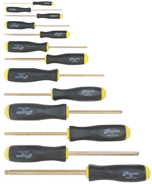 BONDHUS 13PC (.050-3/8) GOLDGUARD DRIVER SET