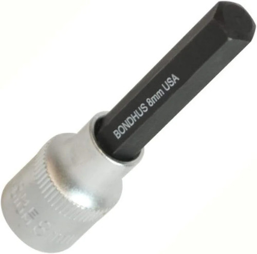 BONDHUS 3MM X 2" PROHOLD™ HEX BIT & 3/8 SOCKET