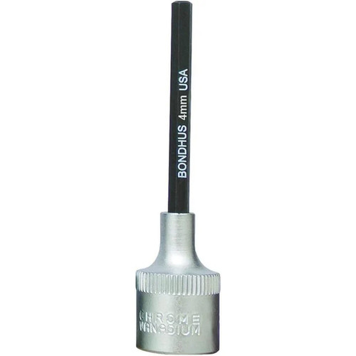 BONDHUS 4MM X 2" PROHOLD™ HEX BIT & 3/8 SOCKET
