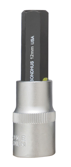 BONDHUS 12MM X 2" PROHOLD™ HEX BIT & 1/2 SOCKET