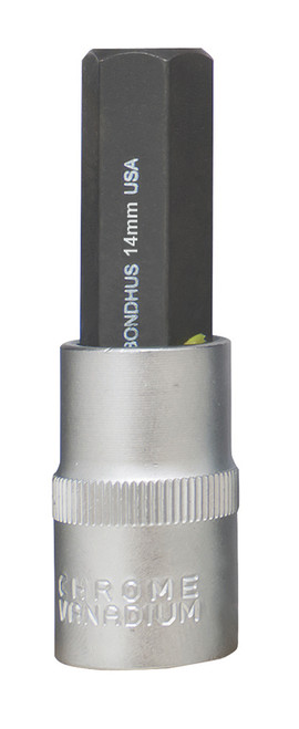 BONDHUS 14MM X 2" PROHOLD™ HEX BIT & 1/2 SOCKET