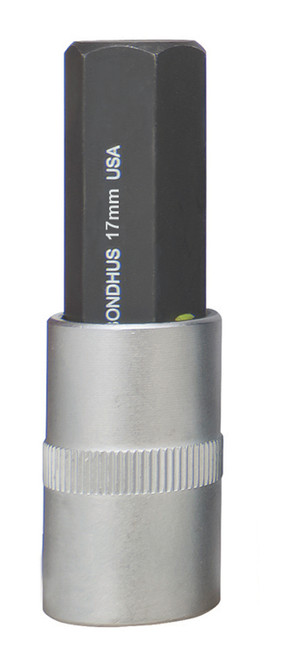 BONDHUS 17MM X 2" PROHOLD™ HEX BIT & 1/2 SOCKET