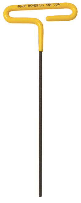 BONDHUS 7/64 X 6" CUSHION GRIP LOOPED HEX T-HANDLE
