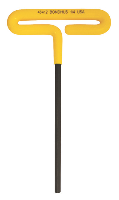 BONDHUS 1/4 X 6" CUSHION GRIP LOOPED HEX T-HANDLE