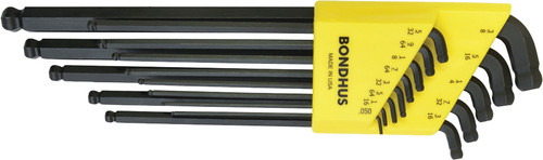 BONDHUS 13PC .050 - 3/8" STUBBY DOUBLE BALL SET