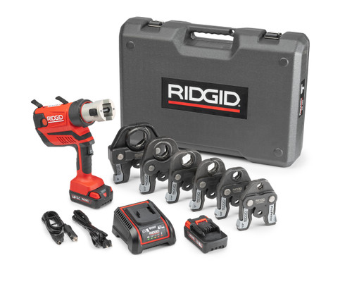 RP 350 OUTIL DE PRESSE PISTOLET-"IGNÉE AVEC BATTERIE 18V 2.5AH, 1/2 » - 2 » PROPRESS MÂCHOIRES