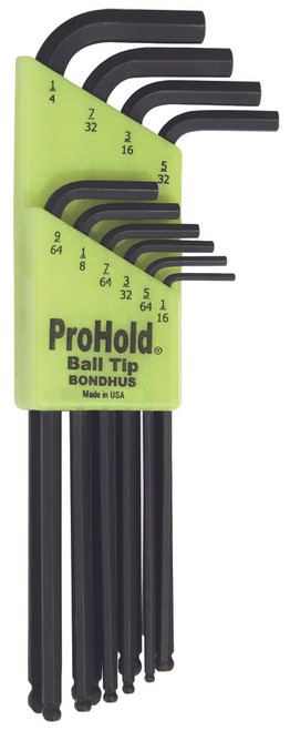 BONDHUS 10PC PROHOLD® BPT L-KEY SET (1/16 - 1/4)