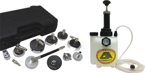 PG336 - PRESSURE BRAKE BLEEDER & 11-PC ALL METAL CONSTRUCTION EXPANDED ADAPTER SET