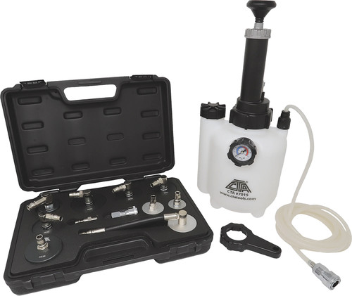 PG340 - PRESSURE BRAKE BLEEDER & 11-PC ALL METAL CONSTRUCTION EXPANDED ADAPTER SET