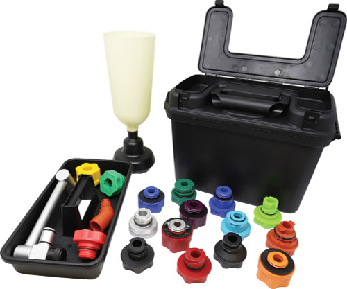 PG264 - KIT D’ENTONNOIR/ADAPTATEUR À HUILE DE 20 PIÈCES POUR DE NOMBREUX VÉHICULES EUROPÉENS, ASIATIQUES ET AMÉRICAINS