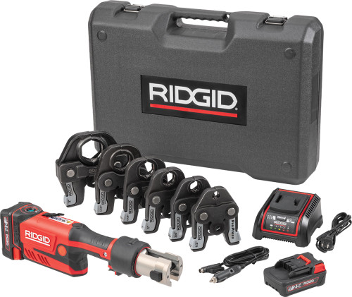 RP 351 OUTIL DE PRESSE DRILL-GRIP AVEC BATTERIE 18V 2.5AH, MÂCHOIRES PROPRES 1/2 » - 2 » PROPRESS