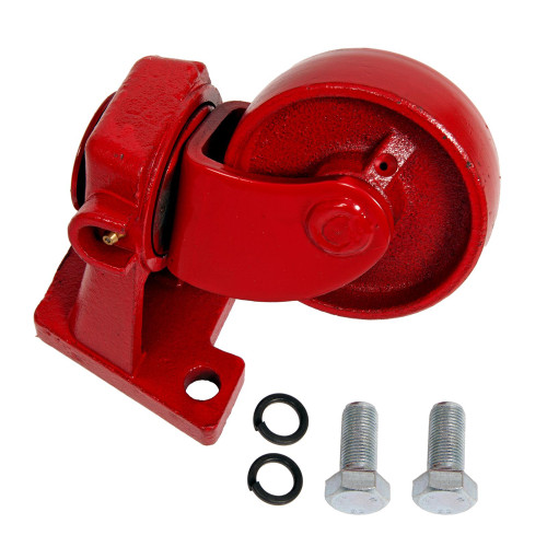 RED REAR CASTER WHEEL ASSEMBLY /10 TON JACK