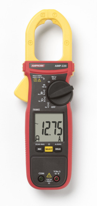 600A ACDC TRMS CLAMP MULTIMETER - MODEL #AMP-220