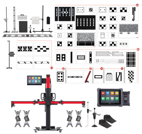 PG35 - MAXISYS IA900WA ALIGNEMENT DES ROUES ET CADRE DE CALIBRATION ADAS AVEC TOUS LES SYSTÈMES PACKAGE DE CALIBRATION ADAS ET TABLETTE ADAS MSULTRA