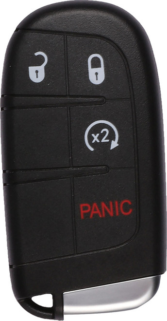 PREMIUM - 4-BUTTON IKEY, CHRYSLER STYLE PROGRAMMABLE SMART KEY - PROGRAM WITH KM100 TABLET