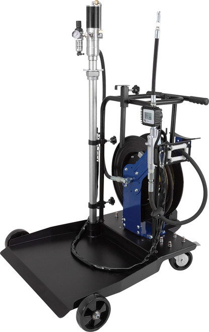 PG254 - KIT DE POMPE À HUILE PNEUMATIQUE 3:1 MONTÉ SUR LE CHARIOT, CONÇU POUR DES FÛTS DE 55 GALLONS (TAMBOUR NON INCLUS)