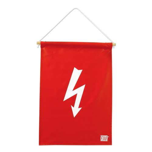 FANION ROUGE DANGER DE MORT