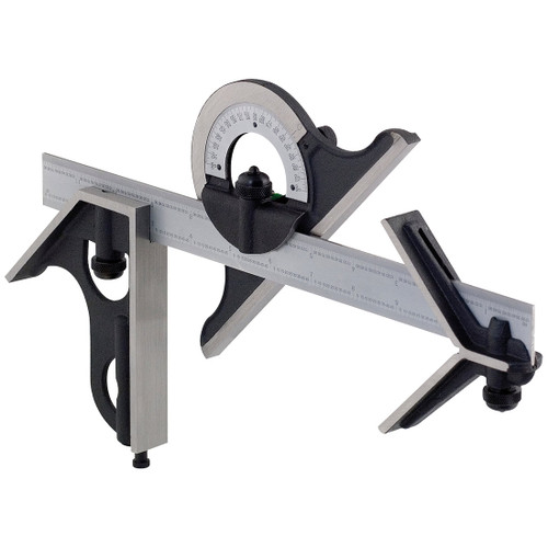 Four Piece 12" Blade 4R Graduation Combination Square Set