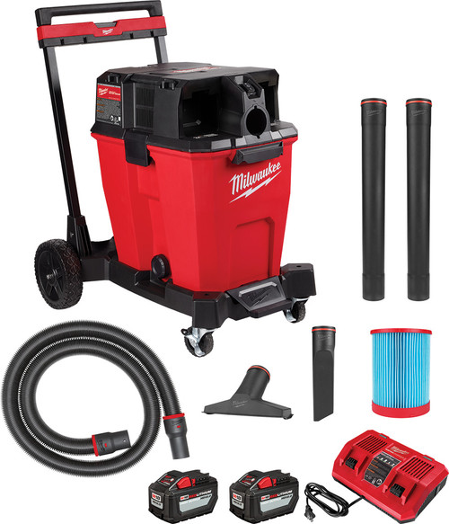 PG290 - Ensemble aspirateur eau et poussière M18 FUEL™ à double batterie de 12 gallons, (2) batteries 18 V HD12.0, (1) chargeur double