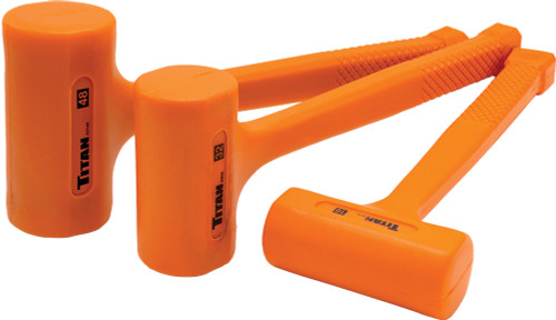 PG198 - 3-PC DOUBLE-FACED DEAD BLOW HAMMER SET, 16 OZ (1 LB), 32 OZ (2 LB), 48 OZ (3 LB)