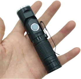 PG37 - 600 LUMENS SCOUT SWIVEL HEAD RECHARGEABLE POCKET FLASHLIGHT