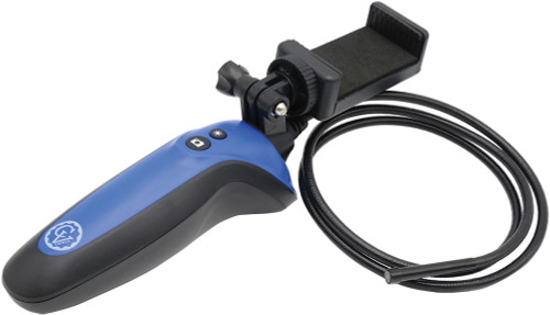 RECHARGEABLE PISTOL GRIP WI-FI BORESCOPE, 5.5MM CAMERA HEAD, 30" CABLE, HOOK, MAGNET & MIRROR