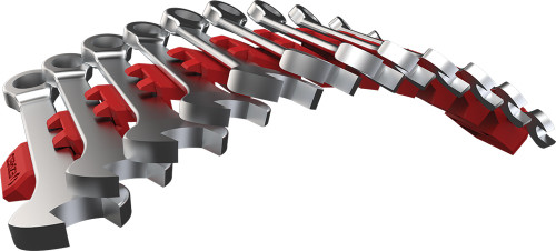 PG216 - PORTE-CLÉ À AIMANT ULTRA-FLEXIBLE À 12 FENTES, 12,25 » X 2,4 » X 0,94 » - ROUGE