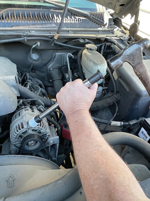 PG154 - 5-PC 1/2" DR. EXTENSION PROTECTORS DELUXE KIT, 3 INTERCHANGEABLE HAMMER HEADS MADE OF NYLON, ALUMINUM & STEEL