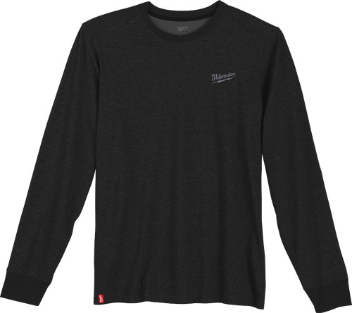 HYBRID WORK TEE - LONG SLEEVE, BLACK - MEDIUM