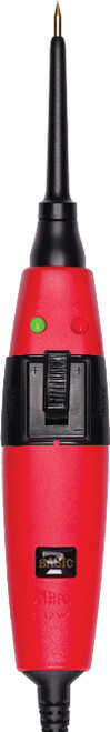 PG53 - 12V CIRCUIT TESTER WITH 4MM BANANA JACK AND REMOVABLE TIP, 20 FT. LEAD, RED & GREEN LEDS
