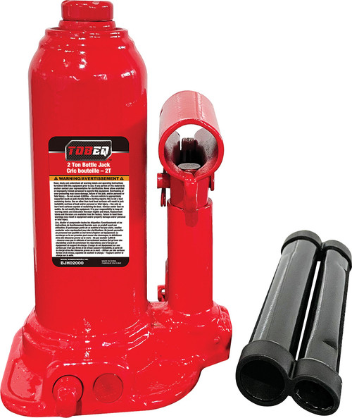 PG217 - 2-TON HYDRAULIC BOTTLE JACK, MIN/MAX HEIGHT: 6" - 12.1"