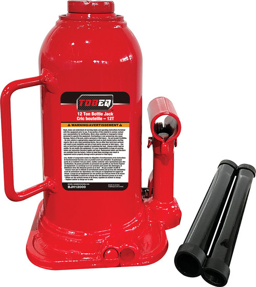 PG217 - 12-TON HYDRAULIC BOTTLE JACK, MIN/MAX HEIGHT: 8" - 15.4"