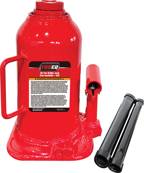 PG232 - 20-TON HYDRAULIC BOTTLE JACK, MIN/MAX HEIGHT: 9.6" - 17.5"
