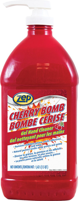 PG278  -  ZEP CHERRY BOMB GEL HAND CLEANER 1.42L/48 FL. OZ.