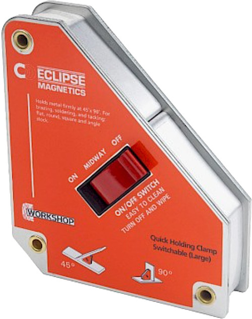 PG331 - 45° & 90° QUICK HOLDING CLAMP WITH MAGNET ON/OFF SWITCH, MAX. 88 LBS PULL FORCE