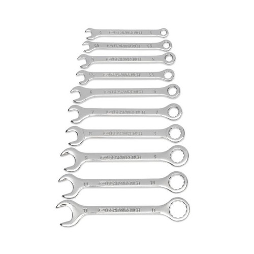 10PC. ENSEMBLE DE CLÉS COMBINÉES MIDGET MÉTRIQUES