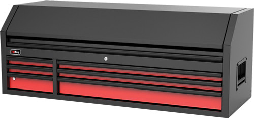 PG213 - 61" TOP 6 TIROIRS ROUGE / NOIR