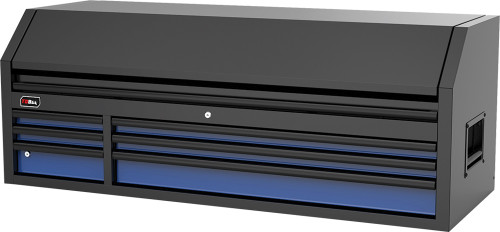 PG213 - 61" COFFRE SUPÉRIEUR À 6 TIROIRS, BLEU/NOIR