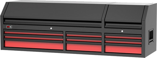 PG213 - 72" 9-DRAWER TOP CHEST RED/BLACK