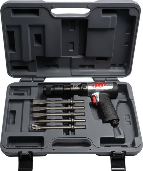 PG78 - KIT DE MARTEAU PNEUMATIQUE HD À TIGE DE 0,401 » AVEC 5 CHISSONS, DIAMÈTRE D’ALÉSAGE DE 3/4 » (19 MM), 2600 BPM, COURSE DE 3 »